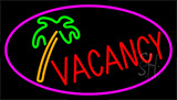 Vacancy Tree With Pink Border Neon Sign