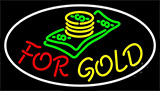 Cash Logo For Gold Neon Sign