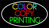 Color Copy Printing White Neon Sign