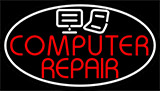 Computer Repair With Laptop Pc Neon Sign