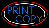 Print Copy With Border Neon Sign