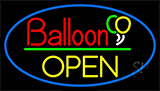 Block Open Balloon Neon Sign
