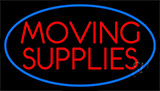 Red Moving Supplie Neon Sign