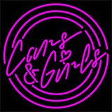Cans And Girls Logo Neon Sign