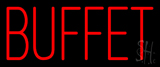 Red Simple Buffet Neon Sign