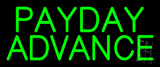 Green Payday Advance Neon Sign