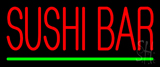 Red Sushi Bar Neon Sign