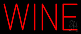 Red Colored Wine Neon Sign