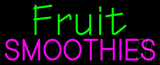 Green Fruit Smoothies Pink Neon Sign
