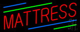 Red Mattress Green Blue Line Neon Sign