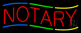 Multi Colored Notary Neon Sign