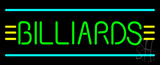 Green Billiards Turquoise Lines Neon Sign