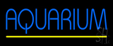 Blue Aquarium Yellow Line Neon Sign