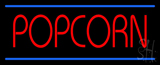 Red Popcorn Blue Lines Neon Sign