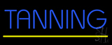 Blue Tanning Yellow Line Neon Sign