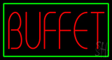 Buffet With Green Border Neon Sign