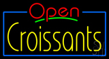 Red Open Croissants Neon Sign