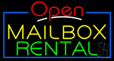 Open Mailbox Rental Neon Sign