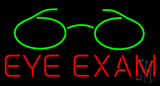 Red Eye Exam Green Glass Logo Neon Sign