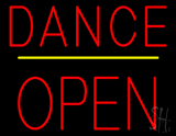 Dance Block Open Yellow Line Neon Sign