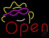 Open W Sun Logo Neon Sign