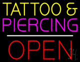 Tattoo And Piercing Block Open Neon Sign