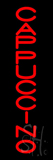 Red Vertical Cappuccino Neon Sign
