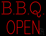 Block Bbq Open Neon Sign