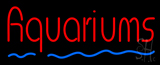 Red Aquariums Blue Line Neon Sign