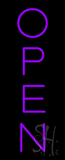 Purple Open Vertical Neon Sign