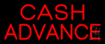 Cash Advance Red Neon Sign