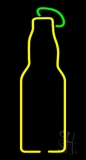 Yellow Beer Bottle Neon Sign