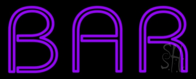 Purple Bar Neon Sign