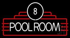 8 Pool Room Neon Sign