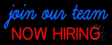 Join Our Team We Are Hiring Neon Sign