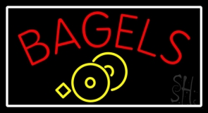 Red Bagels Neon Sign