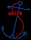 Red Sailor Logo Neon Sign
