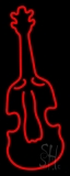 Red Logo Violin Neon Sign
