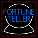 Blue Fortune Teller Logo Neon Sign