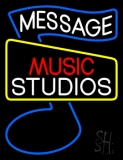Custom Red Music White Studio Blue Note Neon Sign
