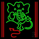 Lord Ganesha With Line Neon Sign