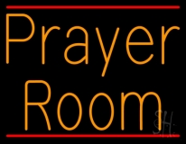 Orange Prayer Room Neon Sign