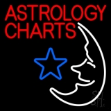 Red Astrology Charts Neon Sign