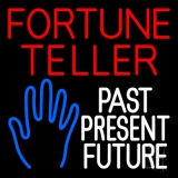 Red Fortune Teller White Past Present Future Neon Sign