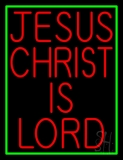 Red Jesus Christ Is Lord Neon Sign