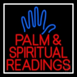 Red Palm And Spiritual Readings Neon Sign