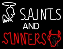 Saints And Sinners Neon Sign