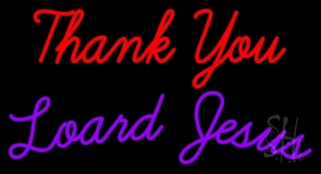 Thank You Lord Jesus Neon Sign