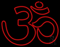 Red Om Neon Sign