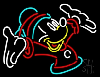 Christmas Mickey Mouse Neon Sign
